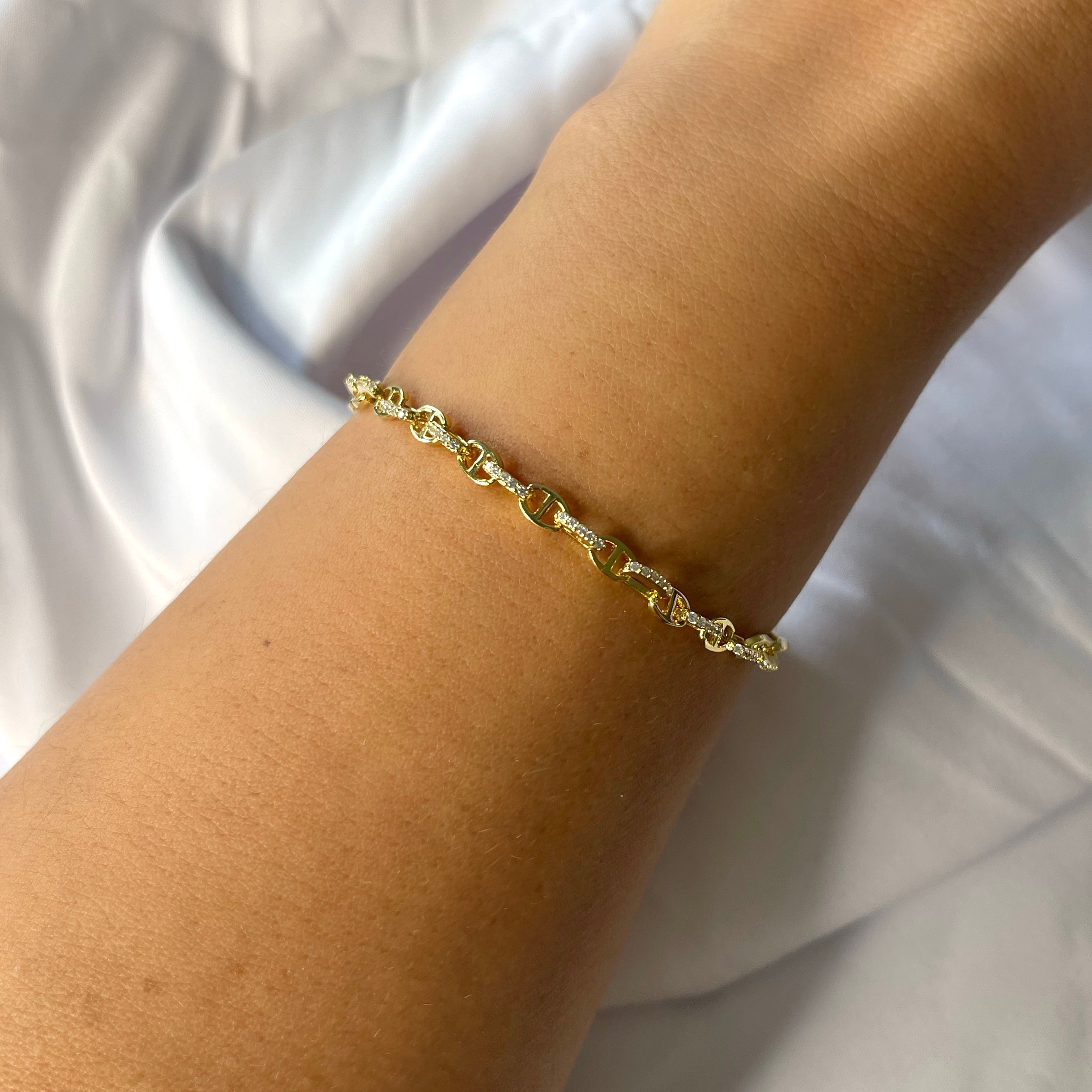 Intermittent Pavé Pogue Bracelet