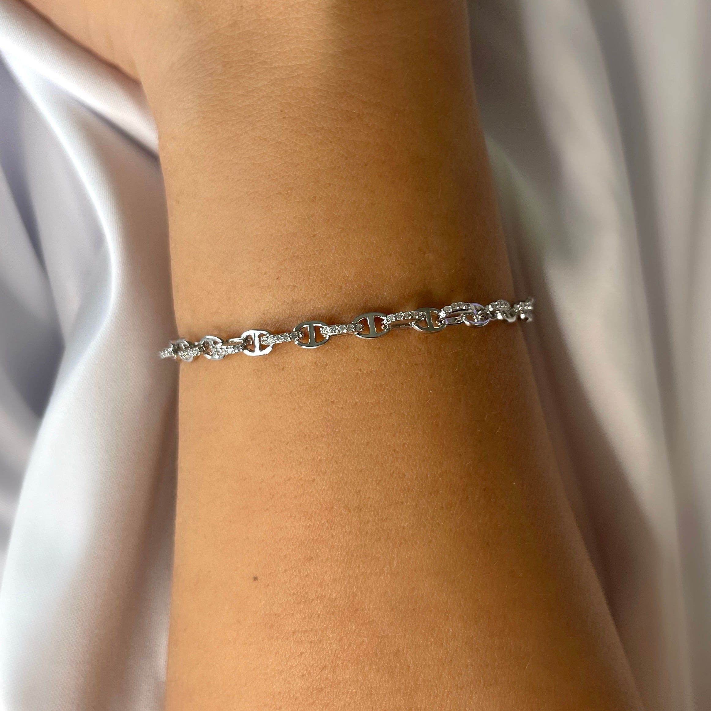 Intermittent Pavé Pogue Bracelet